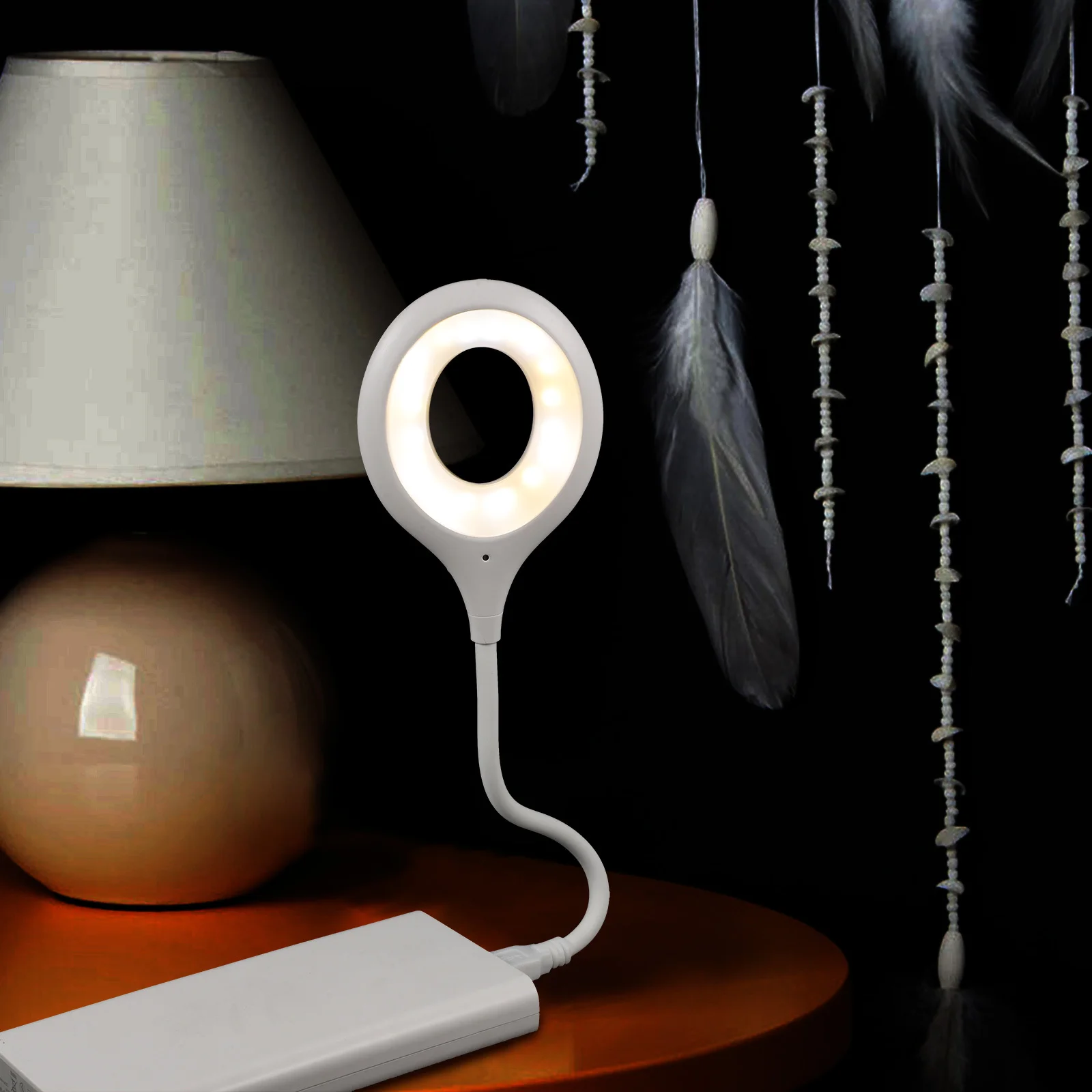 

Voice Activated Gooseneck Lamp Dimmable Bedside Laptop Night Light Flexible Hose Light Flexible Gooseneck Lamp For Laptop Bed