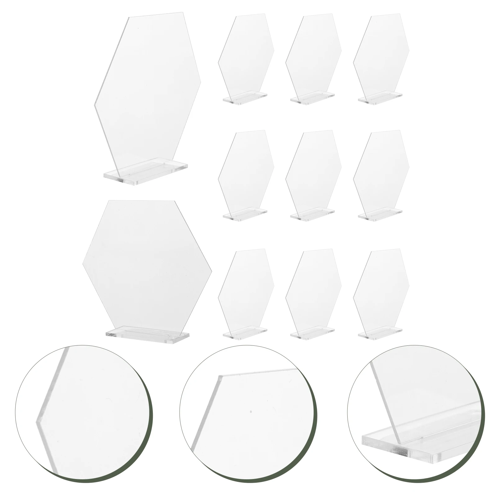 

18 Pcs Seat Number Plate Centerpiece Decorations for Weddings Table Signs DIY Party Acrylic Arcylic Centerpieces