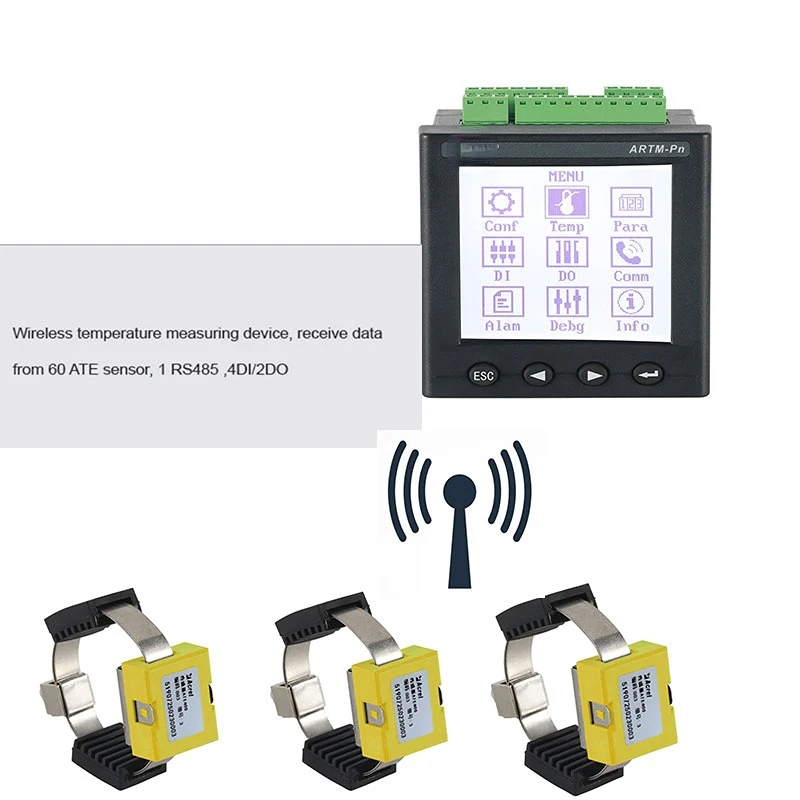 

Real-time monitoring device for temperature of switch cabinet outgoing cable head