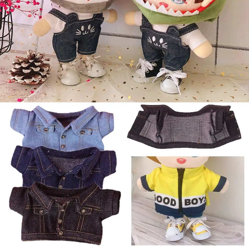 Moda 15 ~ 20cm boneca jaqueta calças artesanais roupas de boneca de alta qualidade acessórios para 1/12 bonecas bjd crianças brinquedo
