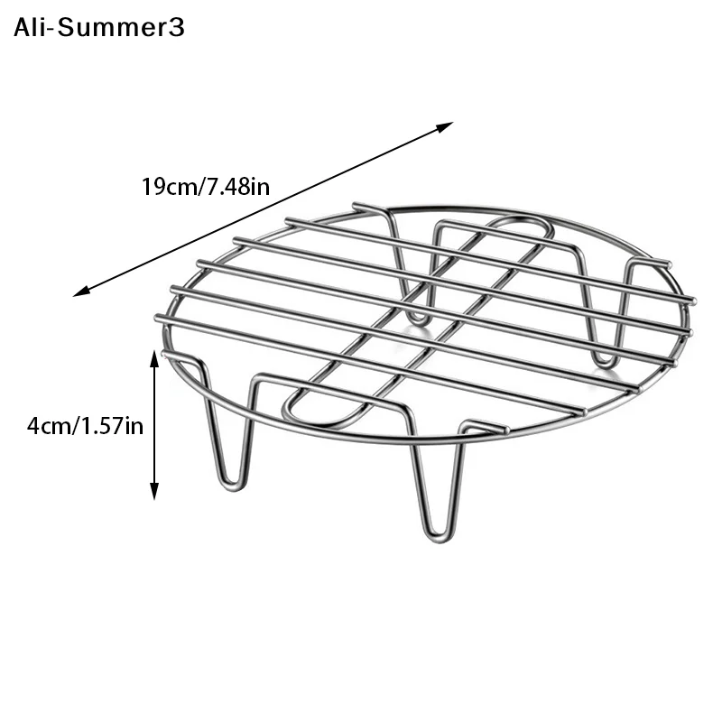 1pc Edelstahl Küche Dampfenden Racks Kochgeschirr Dampfer Rack Kochen Backen Topf Stehen Airfryer Grill Zubehör