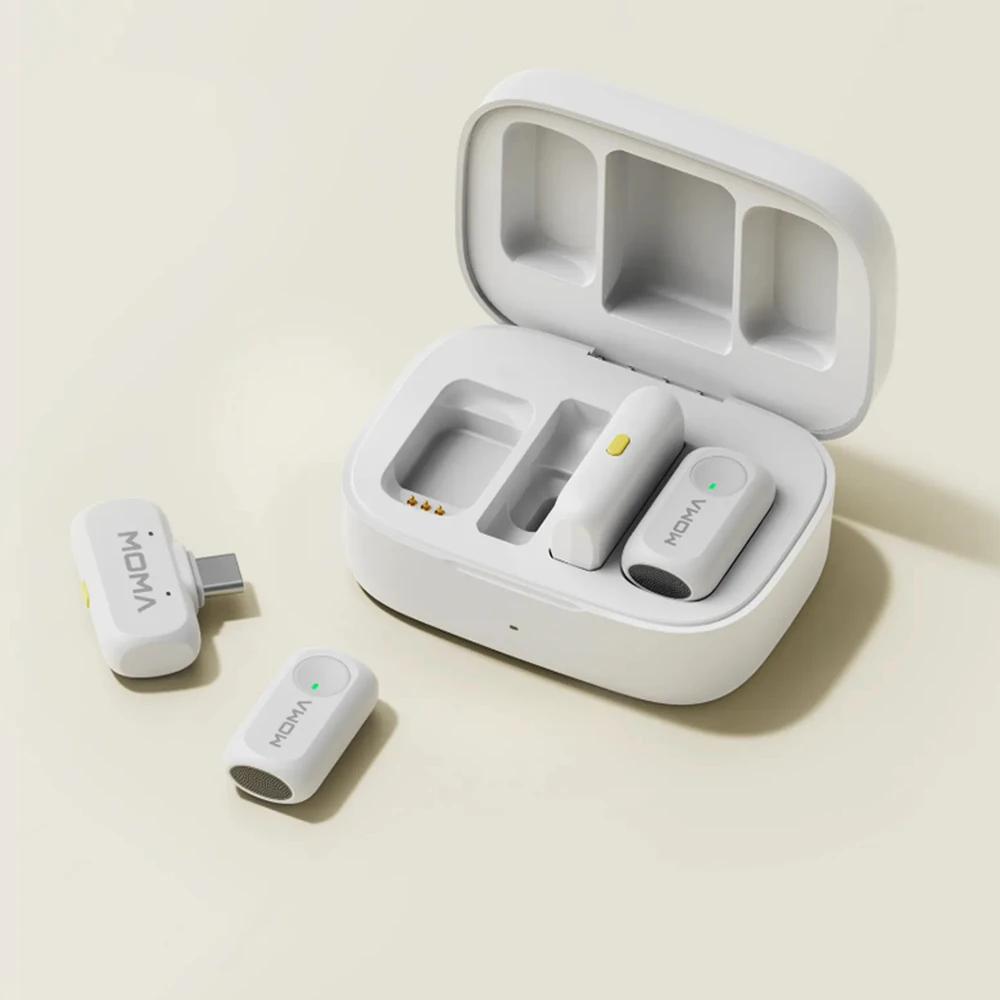 Micrófono de cuello MOMA LARK A1, micrófono Lavalier colorido con reducción de ruido, ligero, personalizado para regalo de transmisión en vivo móvil