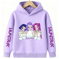 Autumn Winter Hoodie Manga Kids Kpop Demon Hunters Children's Sweatshirt Cute Tiger Harajuku Hoody for Boys Girls