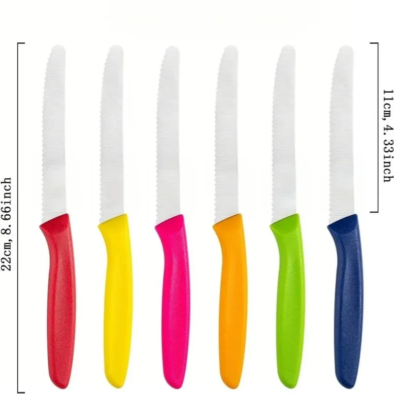 Cuchillo para carne de estilo occidental, material de acero inoxidable, cuchillo para fruta afilado y útil, cuchillo para pan. Cuchillo de chef