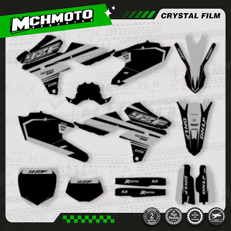 

MCHMFG For YAMAHA YZF450 2014-2017 YZF250 2014-2018 YZF250X WRF250 2015-2019 New Style Motorcycle Graphics Decal Stickers Kits