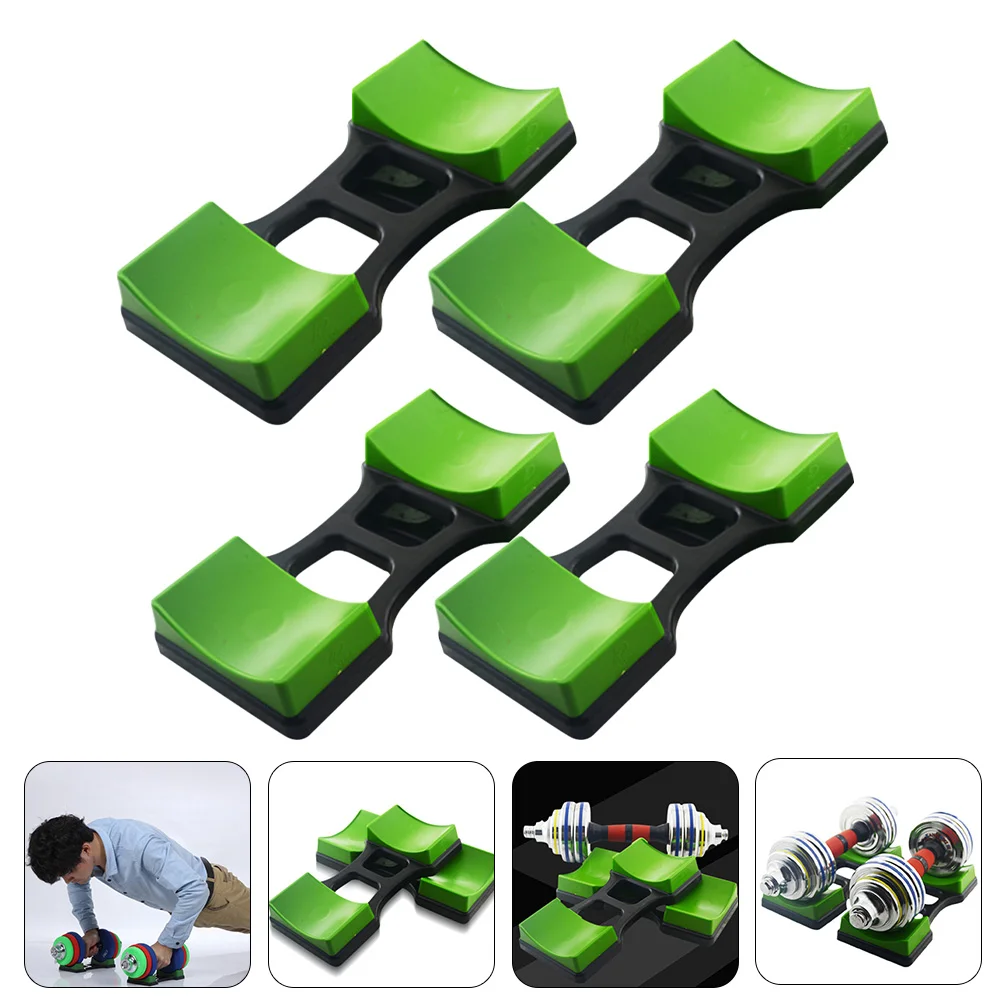

4 Pcs Bracket Gym Dumbbell Holder Replacements Organization Rest Fitness Display Shelf Shelves Accessory Plastic Hand Weights
