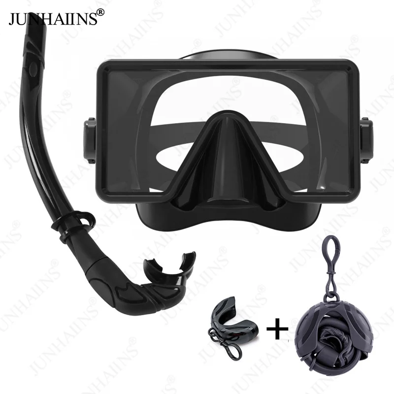 

Scuba Diving Goggles Professional Tempered Glass Freediving Snorkeling Mask Swimming Mask HD AntiFog