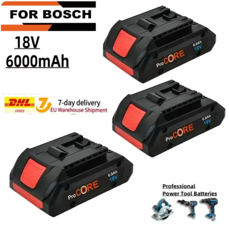 Für BOSCH Professional 18V 21700 6,0Ah Akku ProCORE 18V Li-Ionen-Akku Ersatz für BAT609 BAT618 mit BMS