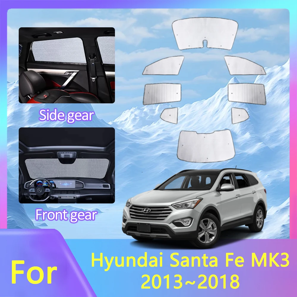 

Солнцезащитный козырек с защитой от УФ-лучей для Hyundai Santa Fe MK3 DM SWB 2013 ~ 2016, автомобильная солнцезащитная доска, авто оконные шторы, солнцезащитные наклейки