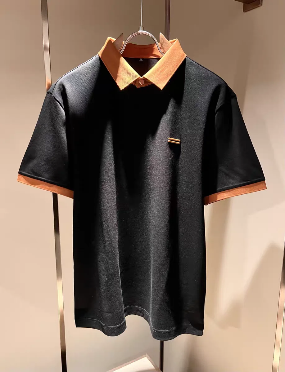 

Мужская повседневная рубашка: летняя, легкая, с коротким рукавом, отложным воротником, в стиле колор-блок, простая, деловая, повседневная, модная