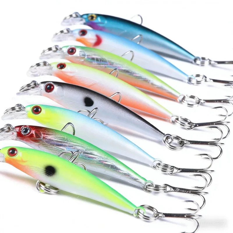 

Набор из 8 плавающих карманных искусственных приманок 5 см, 2,1 г, бионические воблеры для микроприманочной рыбалки