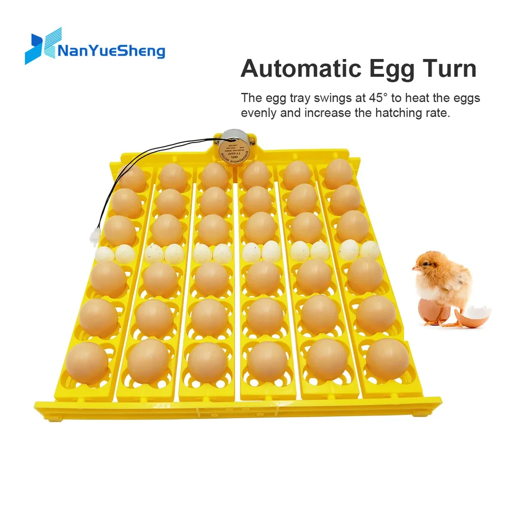 

Automatic Egg Incubator Capacity 36 Eggs Duck Chicken Plastic Egg Tray Incubator Trays Hatching with Auto Turn Motor