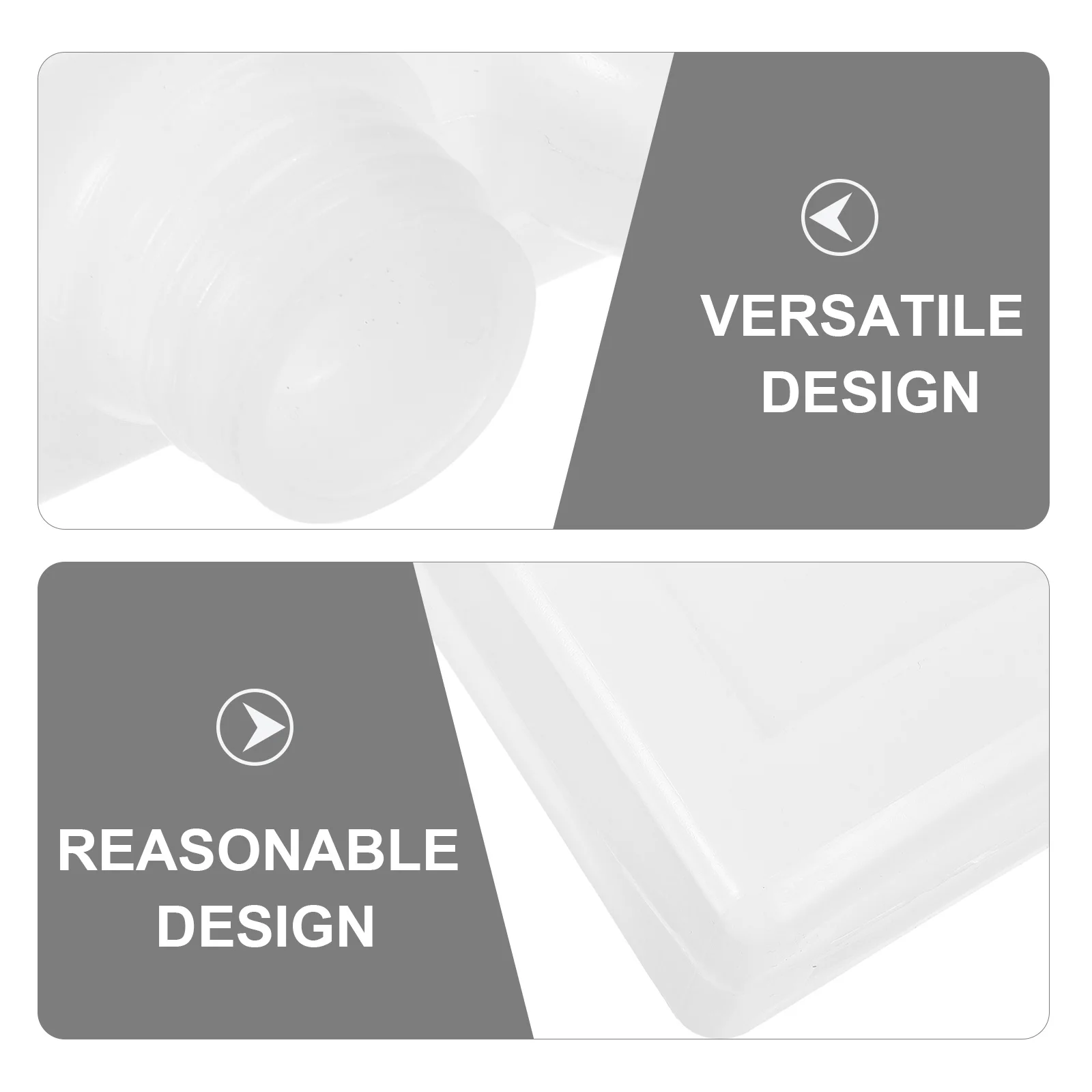 Flat Bottle Reusable Plastic Container for Camping Water Oil Storage Simple Liquid Jug White Distribution Bucket KITANDOVE