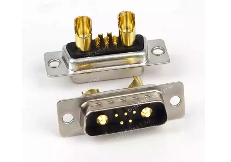 Accessories Pure Copper D-Type Plug 7W2 Soldering Head 7-Pin Connector 40A 20A High Current Docking Male Head Female