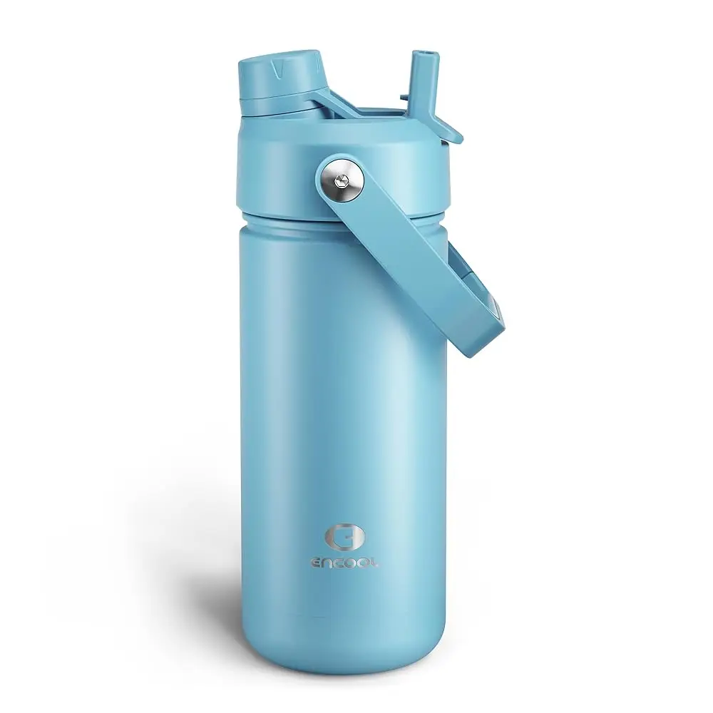 

Insulated Water Bottle with Straw Stainless Steel Water Bottle, Leak-Proof, BPA-Free, Double Wall Vacuum Keeps Cold for 24 H