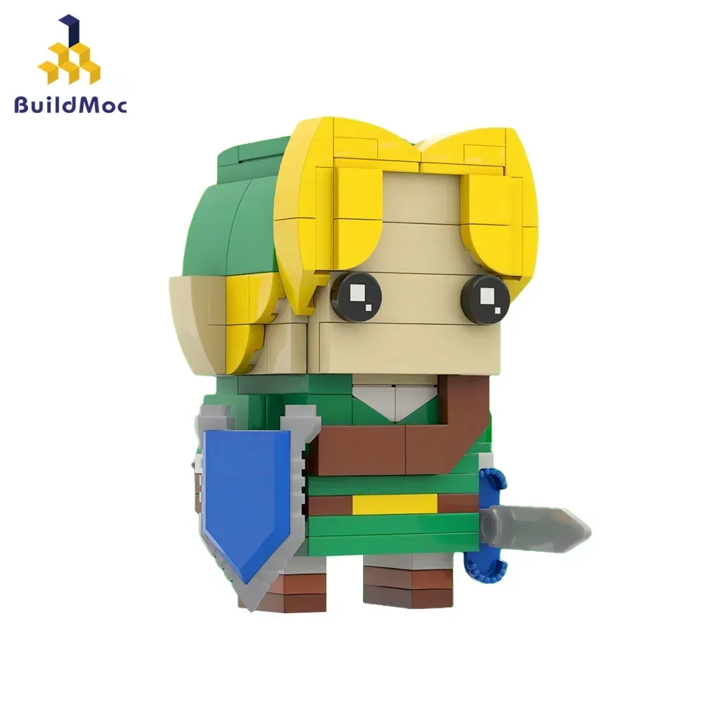 BuildMOC The Breath of the Wild Linked Action Figures Brickheads Building Blocks Game Scene Bricks for Children Adult Toys Gift