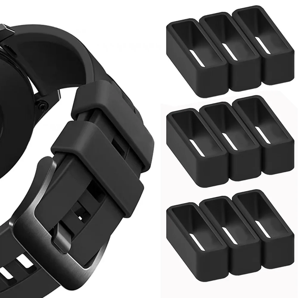 Soft Silicone Watch Band Loops Sturdy Smartwatch Strap Keeper Replacement Watchband Holder Loop Universal Fastener Rings