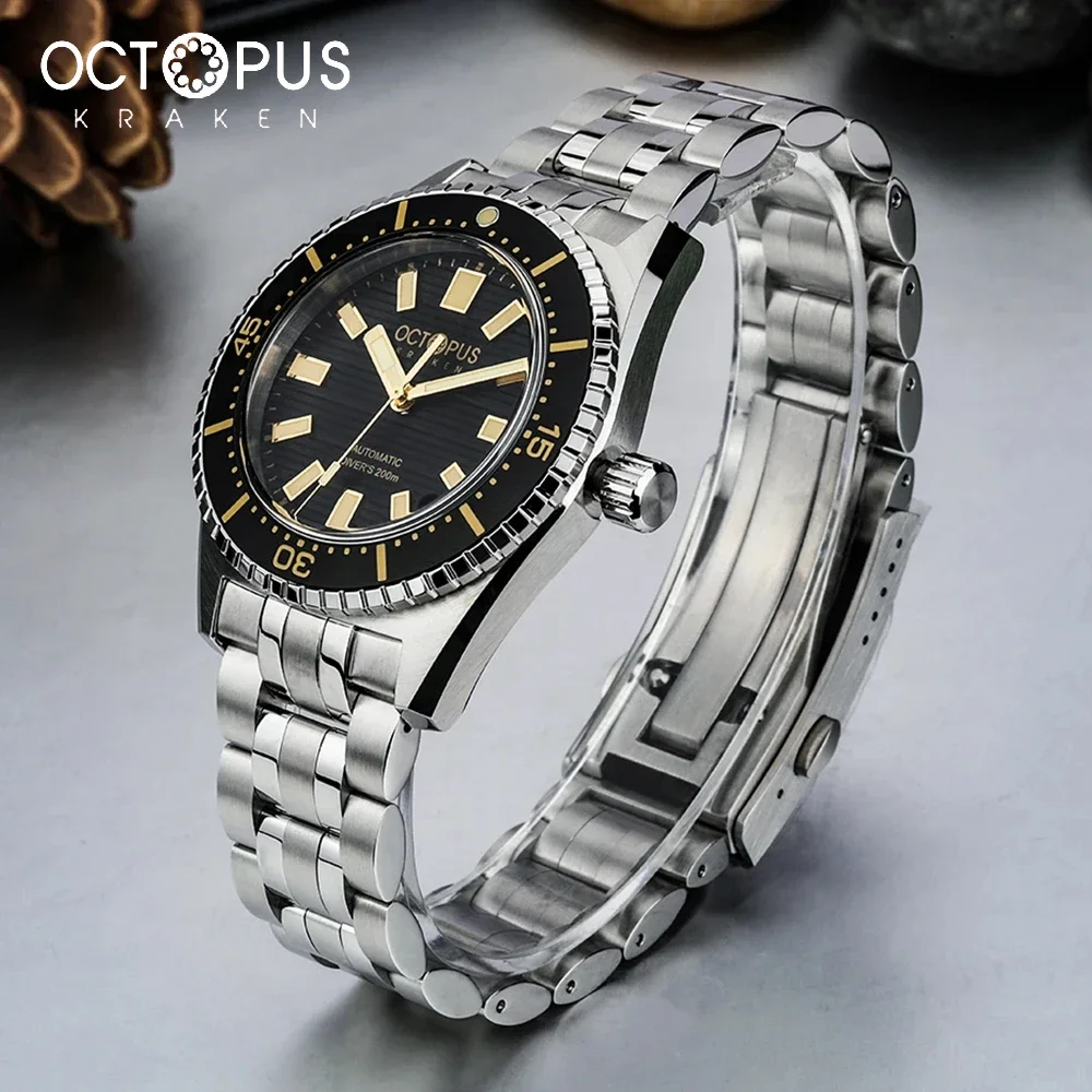 Octopus Kraken Fashion Men's Automatic Mechanical 39MM Watch NH35A Stainless Steel Sapphire Waterproof watches for men OCT-0018