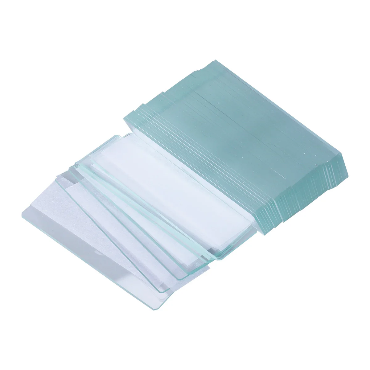 

50Pcs Transparent Glass Microscope Slides with Smooth Edges for Biology Chemistry Research Education and Medical Forensic
