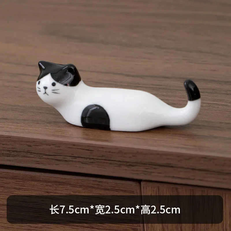 1pc Ceramic Chopsticks Pillow Chopstick Rest Home Decoration Cat Chopsticks Forks Holder Chopsticks Holder Spoon Holder