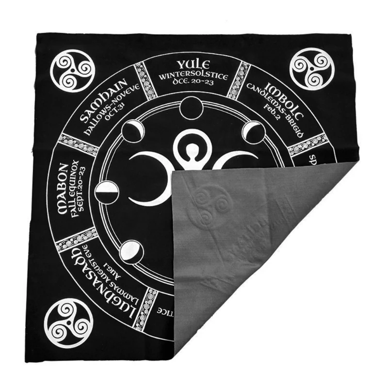 Witch Divination Pendulum Divination Tablecloth Mat Board Game Tarot Card Pad