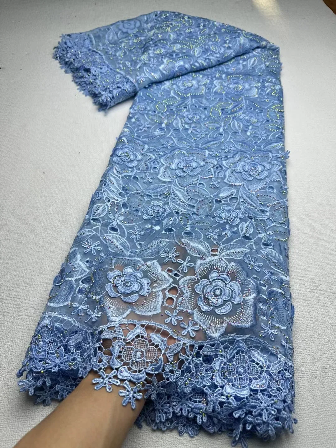 High Quality African Nigerian Material Lace Flower Fabric For Wedding With sequin Groom Embroidery French Lace Fabrics JL394