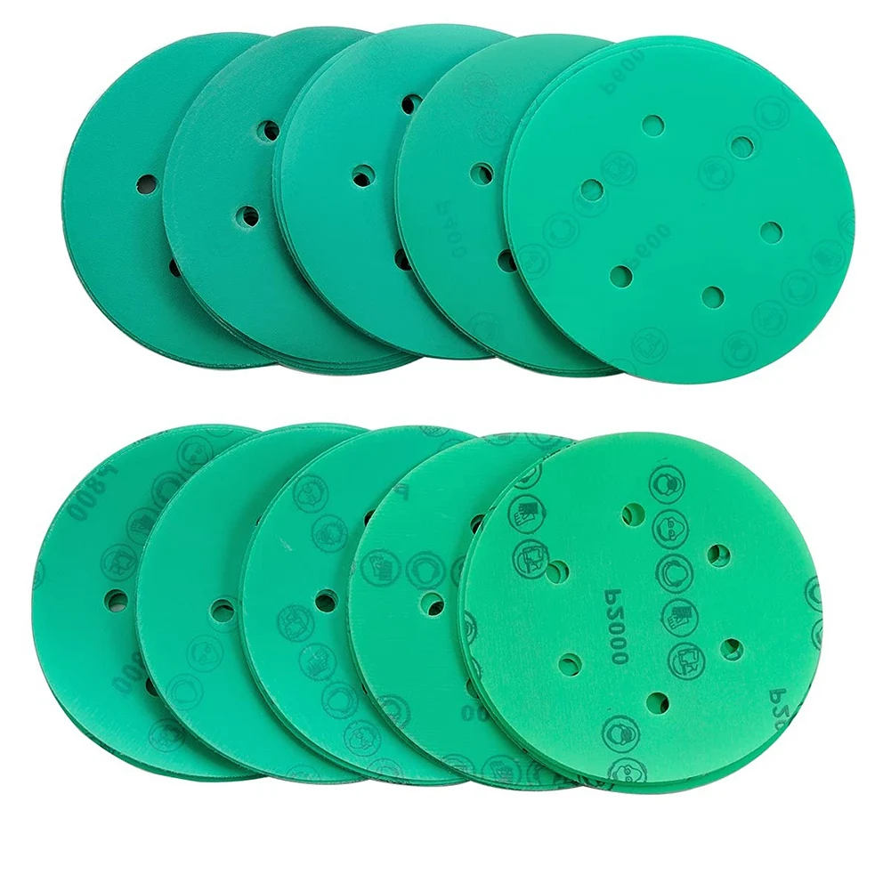 

50 Grit Discs 6 Inches 6 Holes, Wet and Dry Sandpaper Classification Sandpaper, Hook ,Suitable for Orbital Sandpaper