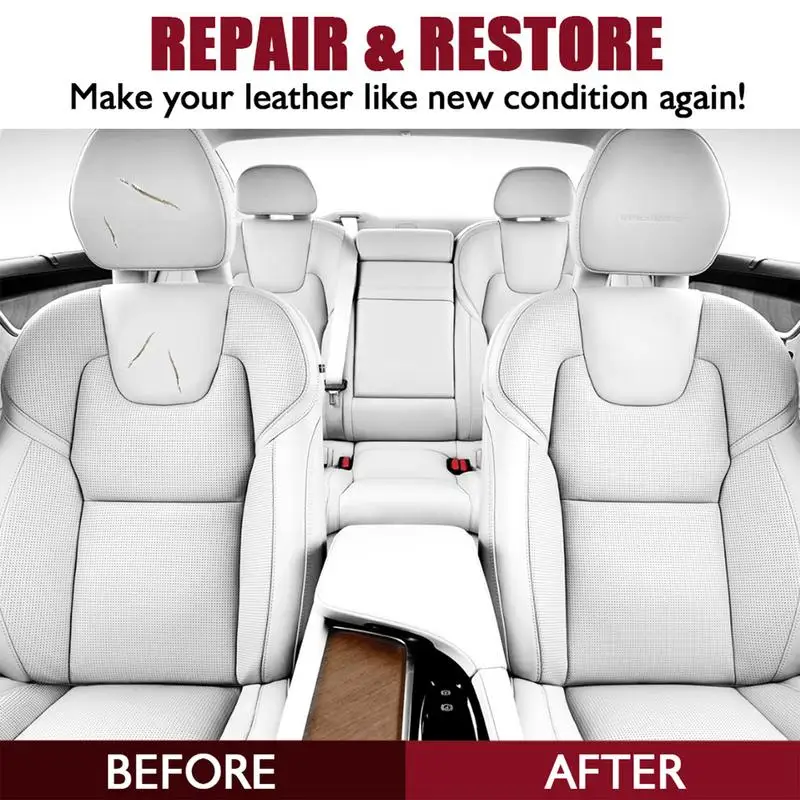 2PCS Leather & Vinyl Repair Kit Leather Scratch Repair Cream Car Styling Car Wax Scratch Repair Ki Auto Polishes Auto Fix It