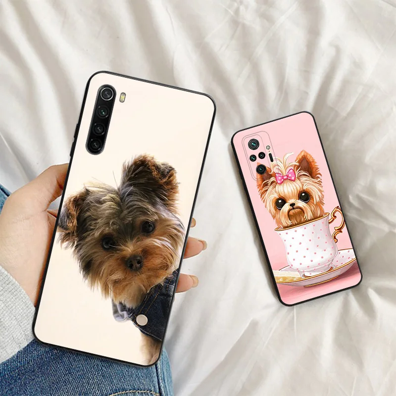 Silicone Soft Phone Case for Redmi 9c 9a 9i a1 a2 Plus k60 k60e k50 k40 Note 9 Pro 9s 9t 8 8t 7 cc9 Yorkshire Terrier Dog Cover