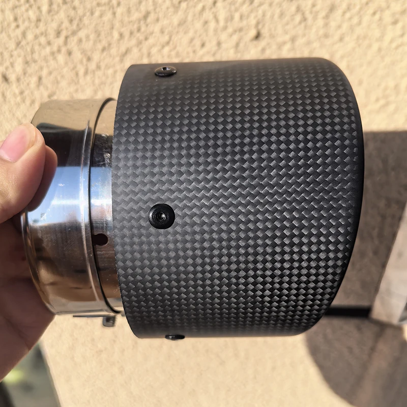 

Накладка на выхлопную трубу (76 мм вход, 101 мм выход), декоративный глушитель, насадка на выхлоп, автозапчасти, аксессуары для автомобиля