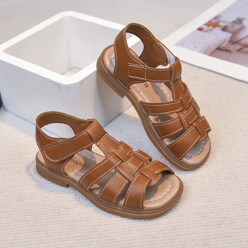 2026 Summer New Kids Sandals for Boys Girls Unisex Fashion Open Toes Candy Colors Children Beach Shoes Anti-skid Breathable Hot