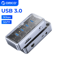 ORICO Multi 8-in-1 Ports USB Hub USB A 5Gbps USB C Ports Splitter Dock Station for Laptop PC