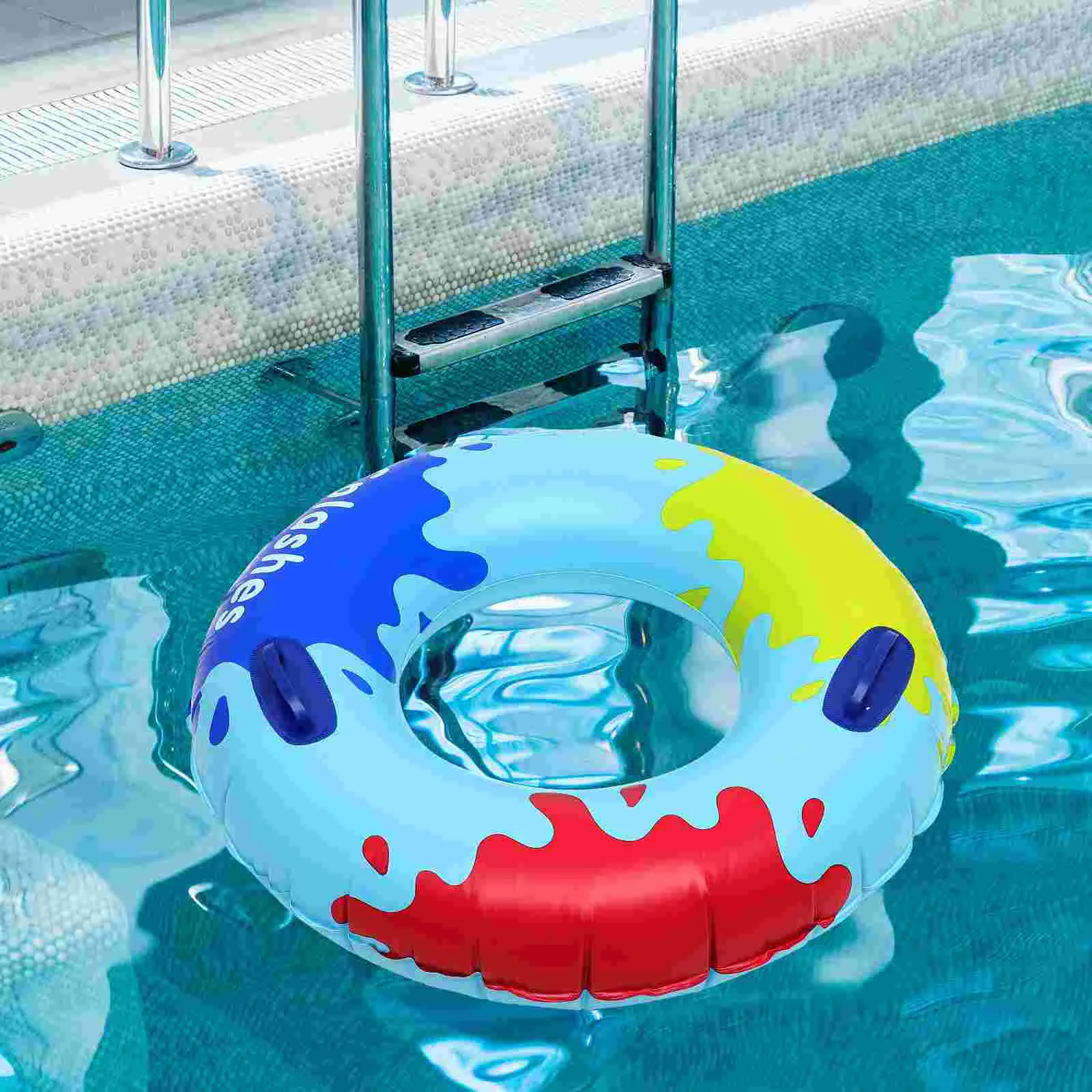 

Swim Ring with Handle Adults Lovely Pool Float Swimming Aldult Inflatable Pvc Child Toy