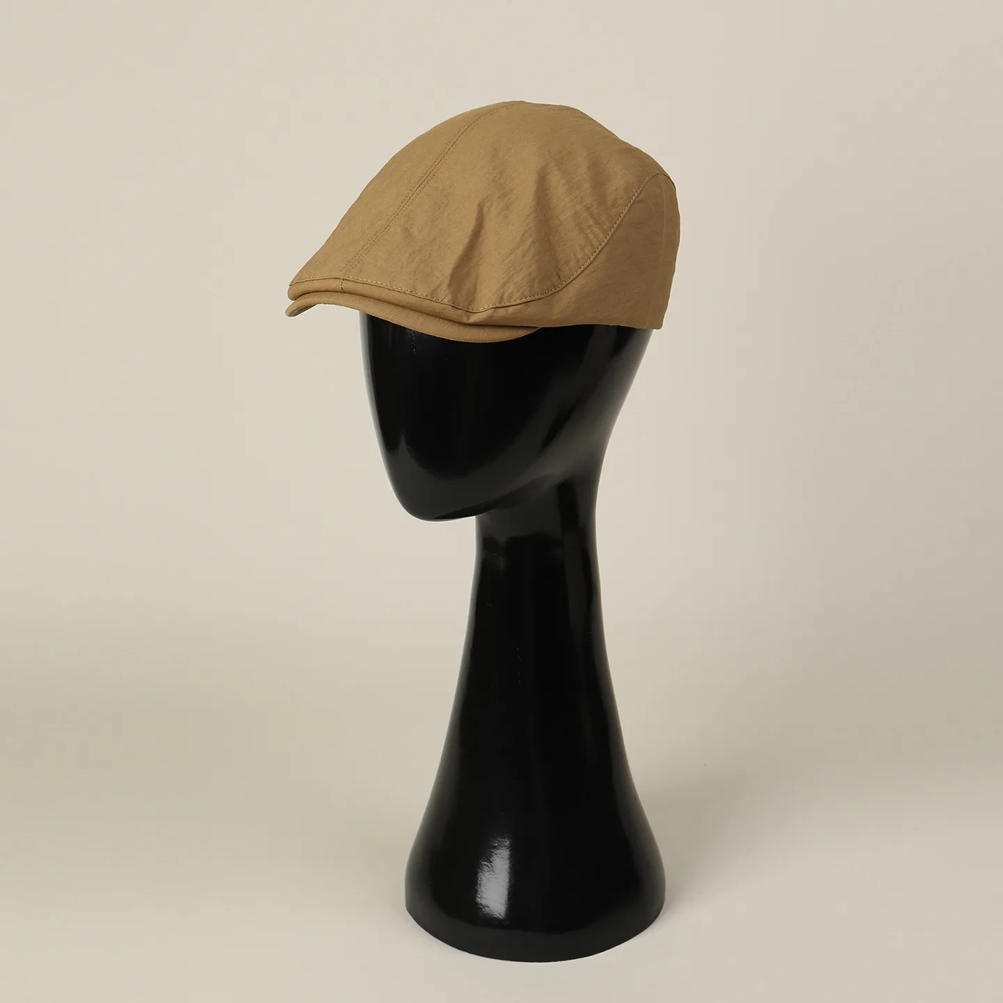 Unisex Nylon Structured Ivy Cap Spring Summer Thin Solid Color Korean Casual Baseball Visor Sun Forward Hat