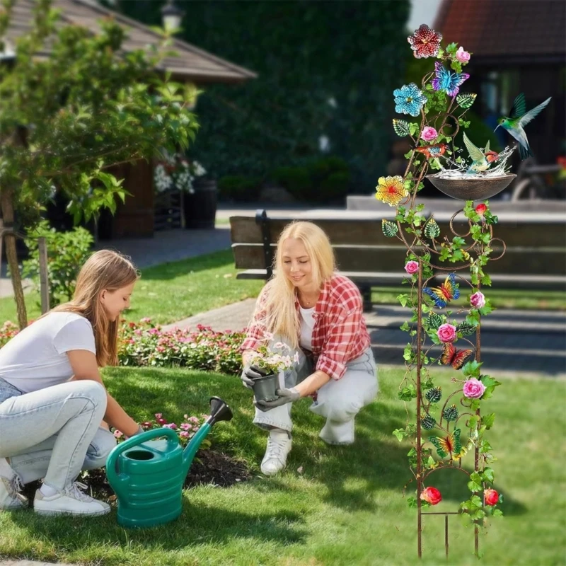Old Metal Plant Support For Posies Vinefruit Oxidation Resistant Bird Supplier Stand high quality
