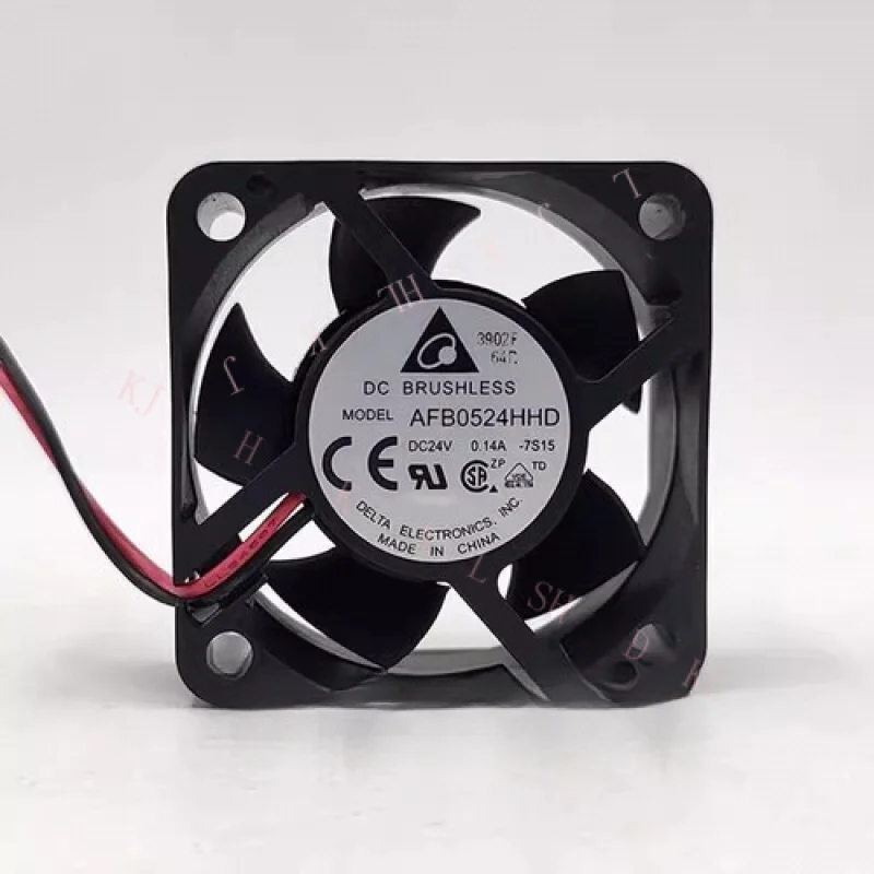 

N FOR Delta AFB0524HHD DC24V 0.14A 50*50*20MM 2-Wire Inverter Cooling Fan