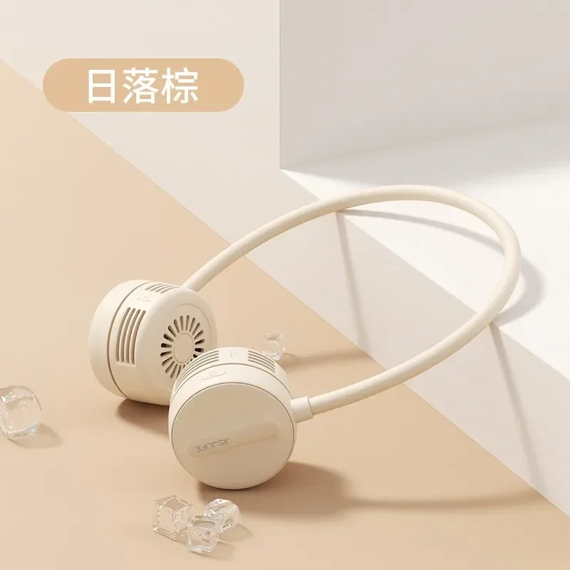Ventola da collo sospesa per il raffreddamento in estate, portatile e pieghevole, senza lame e ricarica USB, perfetta per la casa e l'ufficio