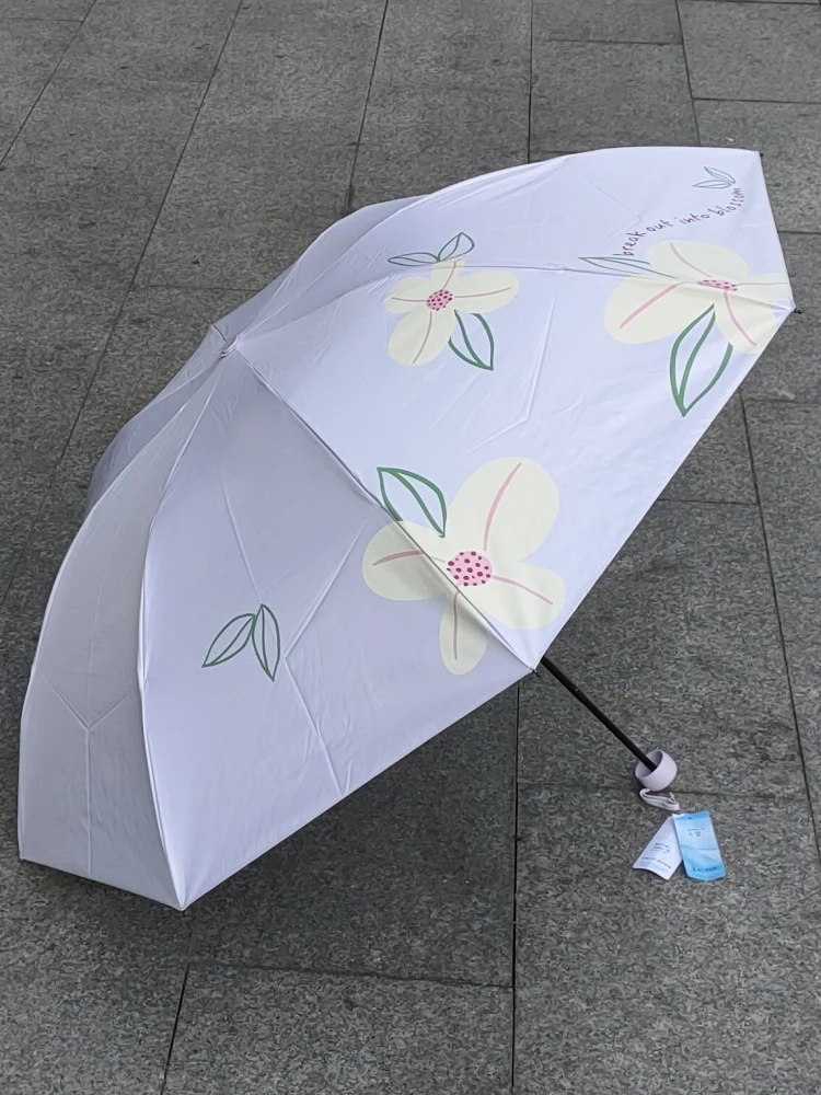 

Lightweight Manual Sun Umbrella New 2025 Women's Sle UV Protection Waterproof Student Sunny Rain Foldable Solar Wihield