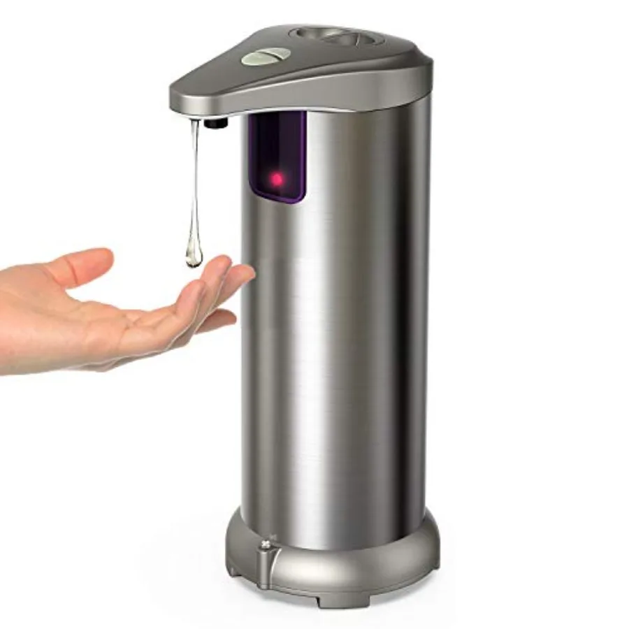 

Infrared Automatic Soap Dispenser, Electric Soap Dispenser, Stainless Steel Touchless Auto Hand Soap Dispenser for Bathroom Kit