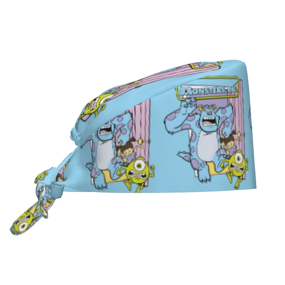 Touca Cirúrgica Ajustável Personalizada Sully e Boo M-Monsters U-University para Enfermagem, Médicos, Cirurgiões e Dentistas