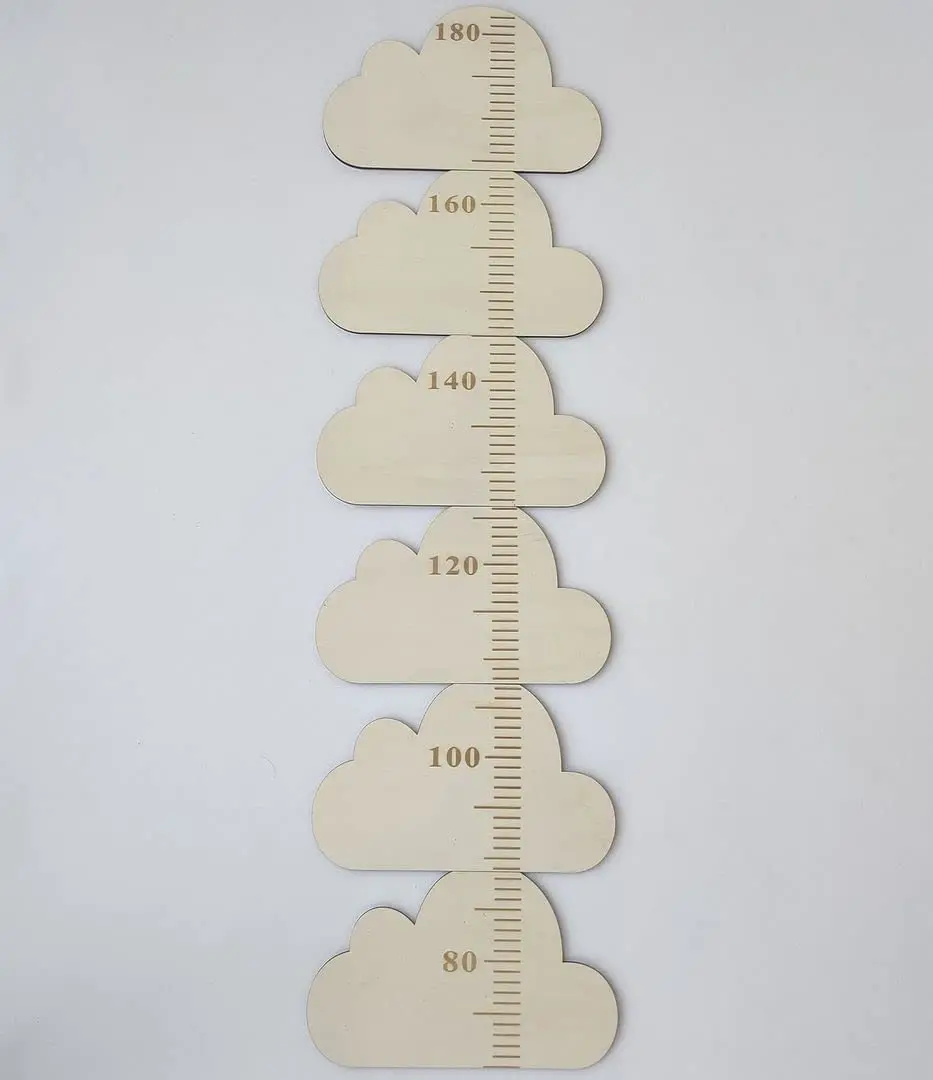 

cloud growth chart keepsake wooden height chart ruler