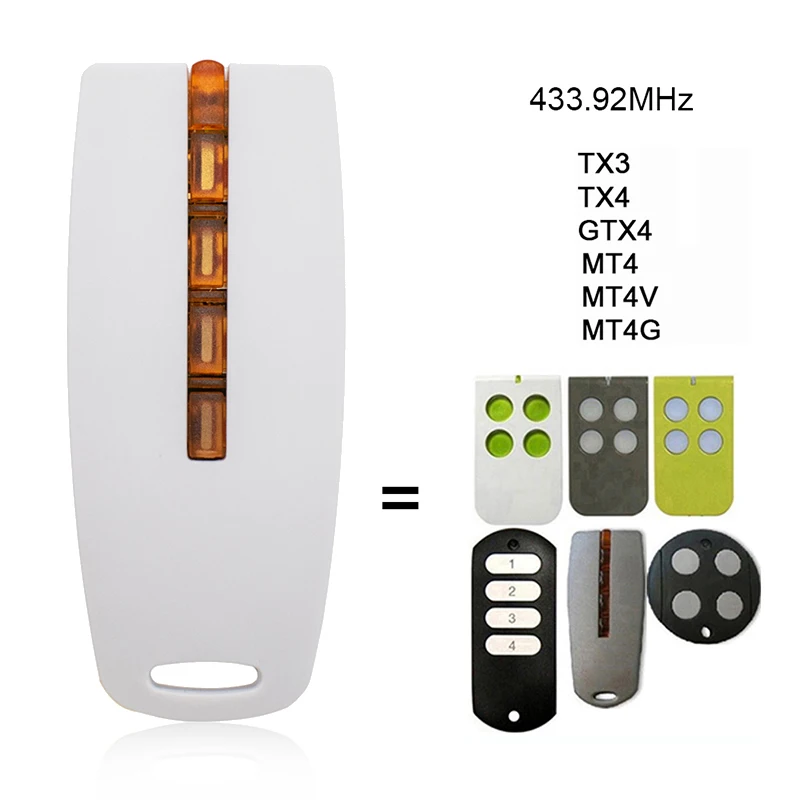 2PCS Mhouse GTX4 TX4 TX3 Garage Remote Control 433.92MHz Rolling Code Transmitter for MyHouse Gate Door Opener view 2