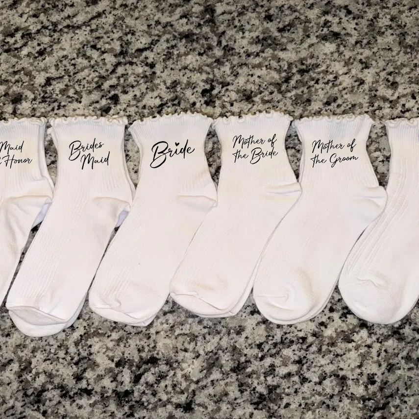 

Bridesmaid Socks Wedding Socks Bridesmaid Proposal Box Filler Pink Gold Bridal Party Gift Team Bride Gift Wedding Day Accessory