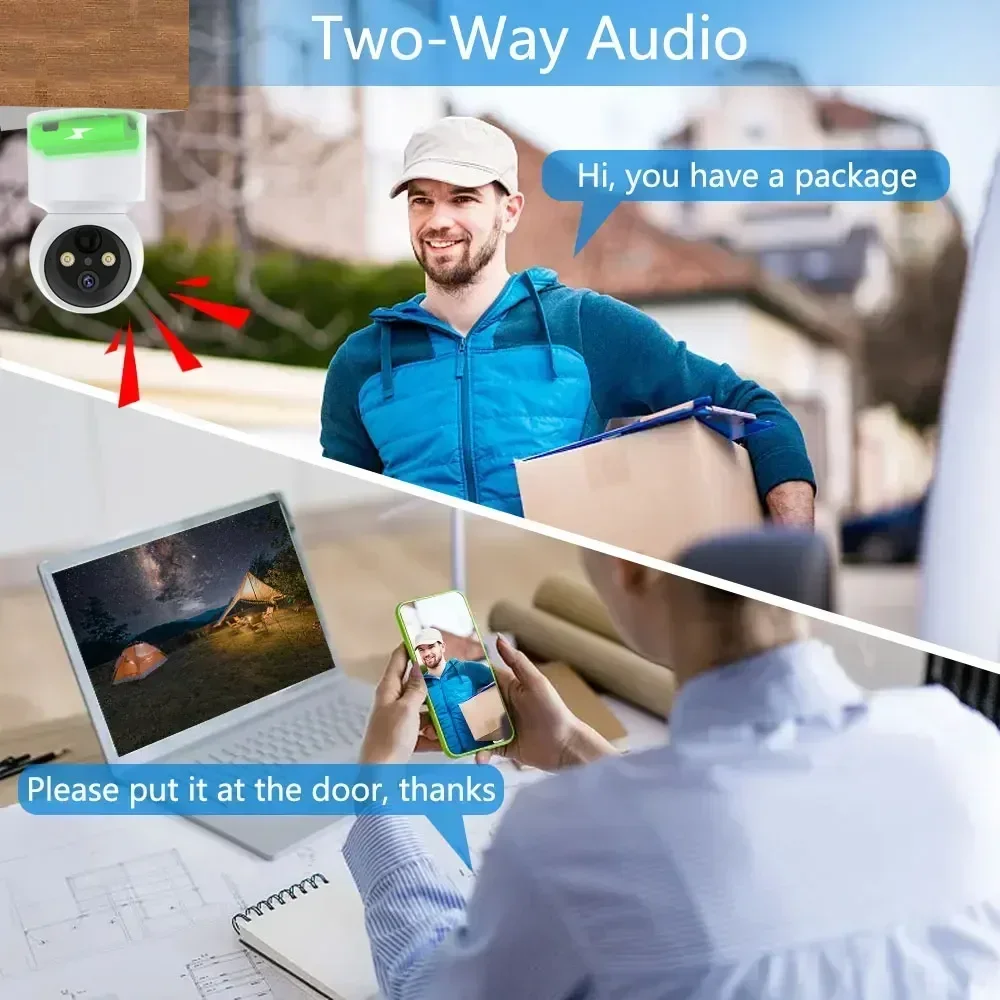 5MP WiFi Baby Battery EseeCloud Indoor Ai Human Tracking Ptz Ip Camera WIFI Connection Wireless Sd Storage Security Protection