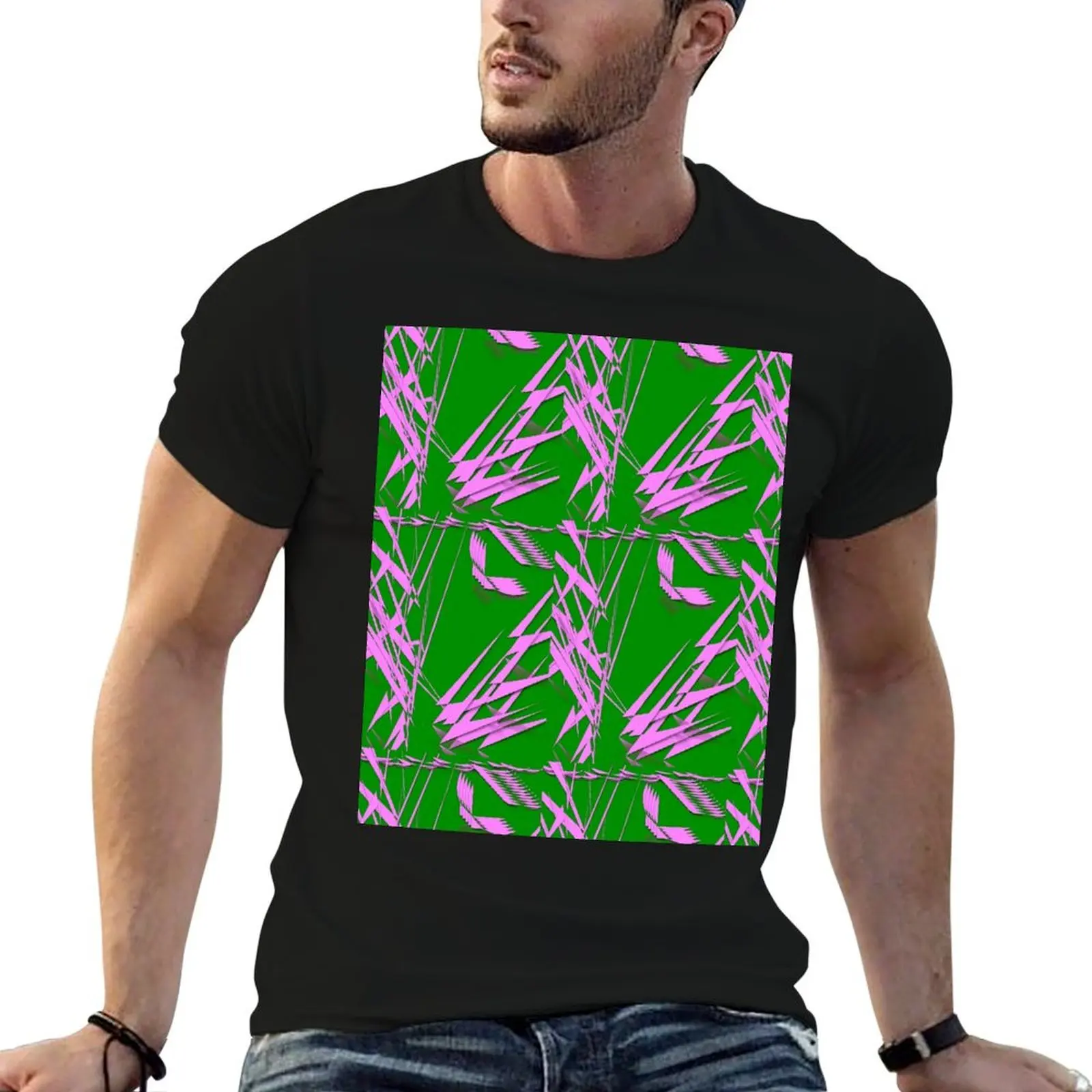 PINK & GREEN Fashions / Products T-Shirt shirts graphic tees designer shirts vintage anime shirt sports fans men t shirts