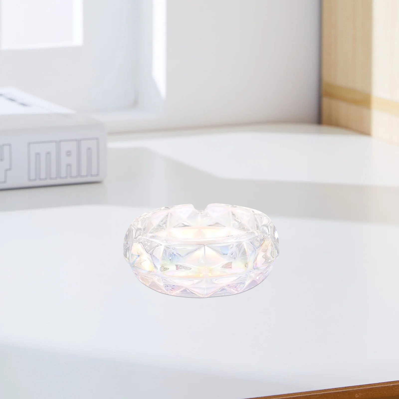 

Glass Ashtray Household Cigarette Ashtray Exquisite Ash Tray Delicate Crystal Ashtray Cigarette Accessory
