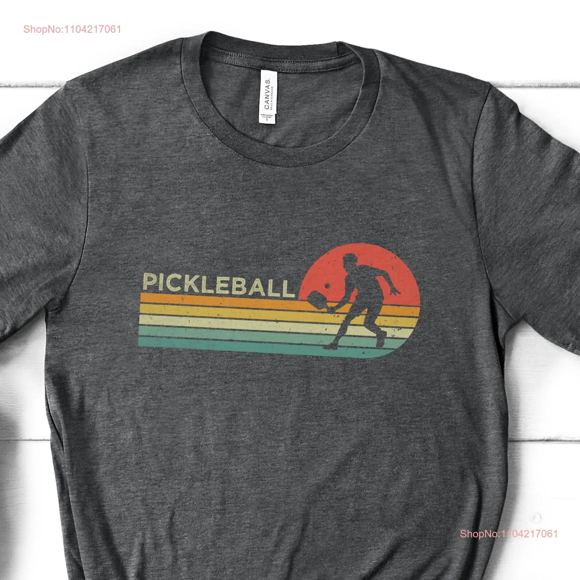 Retro Pickleball T Shirt Idea Pickle ball Dink Outfit for Dinking and Smashing long or short sleeves