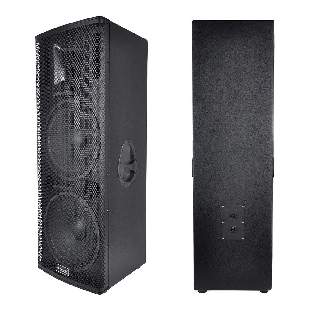 

Accuracy Pro Audio WH215 Dual 15 Inch High Power 800W Best Concert 3-Way Wooden Speaker Box dj