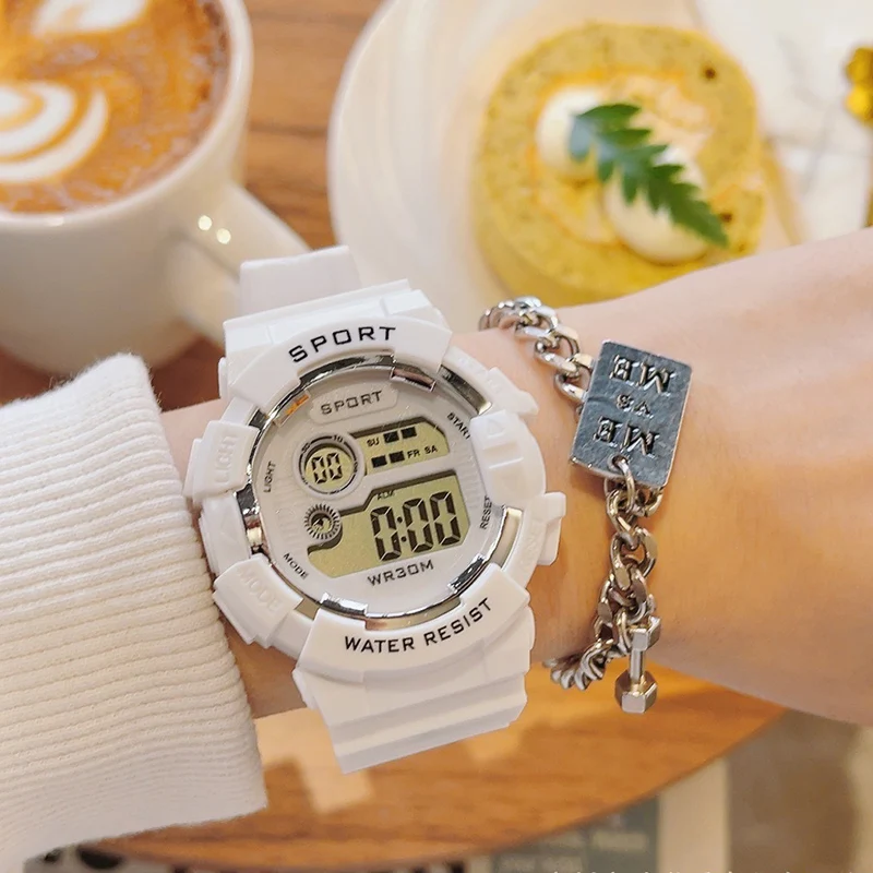 Kids Electronic Watches Set LED Display Life-Waterproof Multifunction Alarm Clock Sports Watch set For Boys And Girls Student