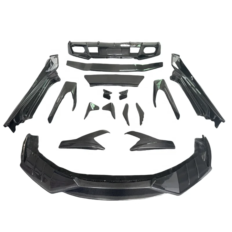 

M Style Carbon Fiber Body Kit for Lamborghini Huracan LP580 LP610 Carbon Fiber Front Lip Rear Diffuser Side Skirt Rear Spoiler